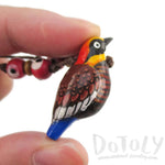 Handmade Malayan Banded Pitta Bird Shaped Hand Painted Whistle Pendant Necklace | DOTOLY | DOTOLY