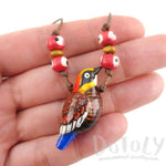 Handmade Malayan Banded Pitta Bird Shaped Hand Painted Whistle Pendant Necklace | DOTOLY | DOTOLY