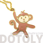 Handmade Monkey Shaped Animal Pendant Necklace | Limited Edition | DOTOLY