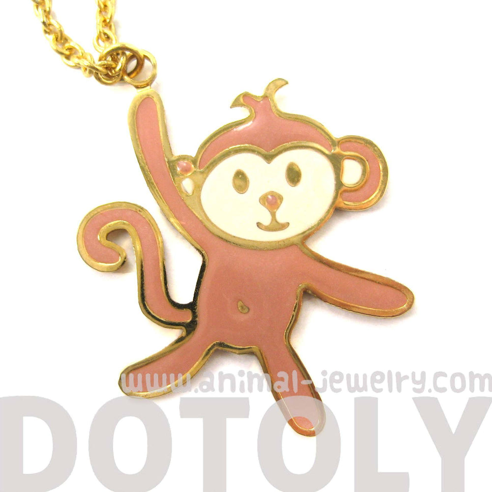 Handmade Monkey Shaped Animal Pendant Necklace | Limited Edition | DOTOLY