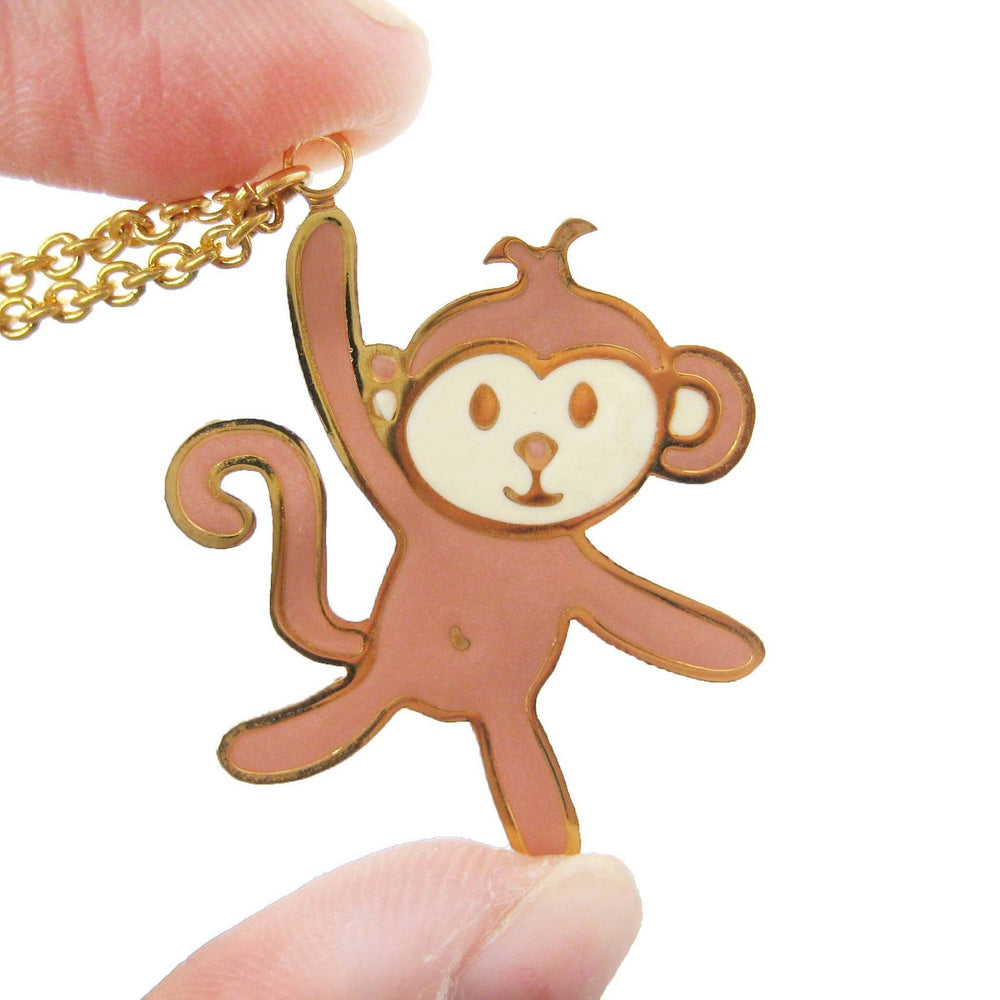 Handmade Monkey Shaped Animal Pendant Necklace | Limited Edition | DOTOLY