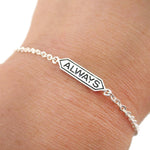 Harry Potter Themed "Always" Snape and Lily Remembrance Charm Bracelet in Silver | DOTOLY