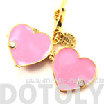 Heart Shaped Ribbon Bow Love Themed Pendant Necklace | Limited Edition | DOTOLY
