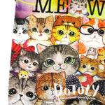 Illustrated Kitty Cat Collage Graphic Print Oversized Unisex Tank Top | DOTOLY