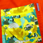 Large Shoulder Tote Diaper Bag with Bright Yellow Desert Cactus Print