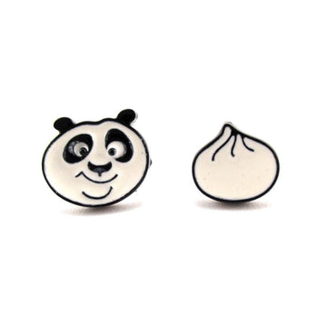 Kung Fu Panda Po Bear and Dumpling Stud Earrings | DOTOLY | DOTOLY