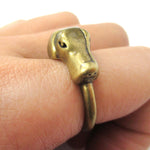 Labrador Retriever Puppy Shaped Animal Ring in Brass | Gifts for Dog Lovers | DOTOLY
