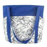 Blue Octopus Kraken All Over Print Large Carry All Shoulder Tote Bag