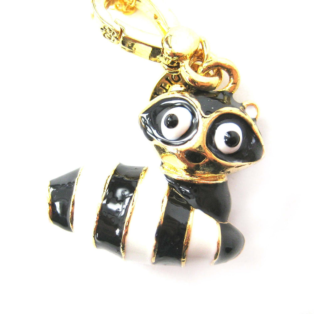 Raccoon Lemur Animal Pendant Necklace | Limited Edition Animal Jewelry | DOTOLY