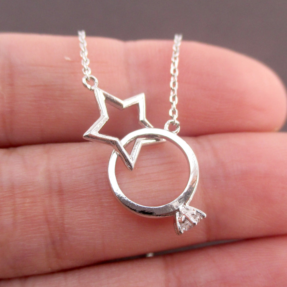 Infinity ring deals necklace