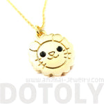 Lion Shaped Adorable Animal Inspired Pendant Necklace in Gold | DOTOLY | DOTOLY