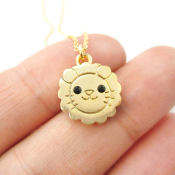 Lion Shaped Adorable Animal Inspired Pendant Necklace in Gold | DOTOLY | DOTOLY