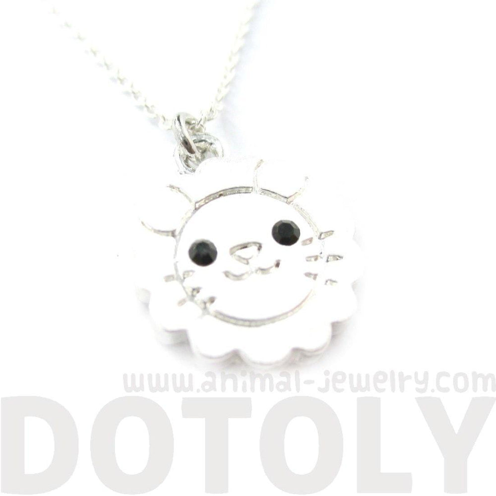Lion Shaped Adorable Animal Inspired Pendant Necklace in Silver | DOTOLY | DOTOLY