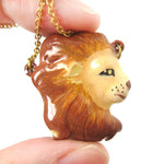 Lion Shaped Animal Enamel Pendant Necklace | Limited Edition | DOTOLY