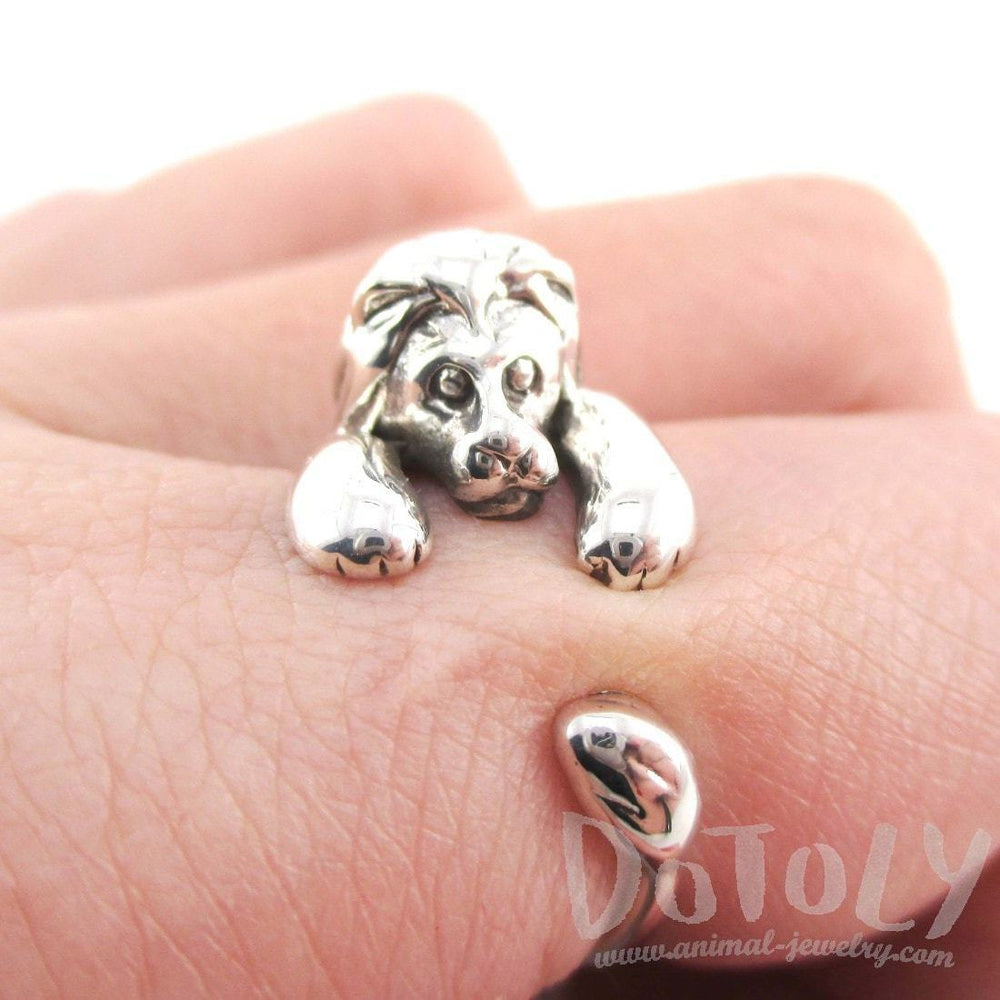 Lion Shaped Animal Wrap Around Ring in 925 Sterling Silver | US Sizes 3 to 7 | DOTOLY