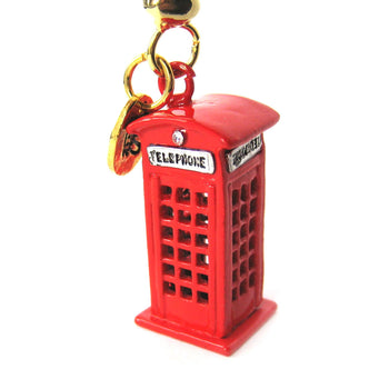 London Red Telephone Box Pendant Necklace | Limited Edition Jewelry | DOTOLY