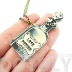Love Potion Bottle Shaped Pendant Necklace in Acrylic | DOTOLY | DOTOLY
