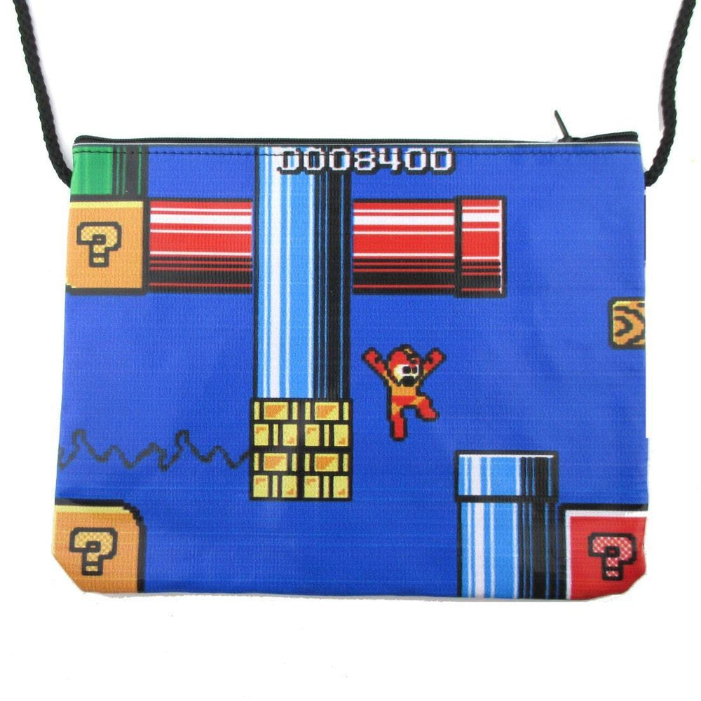 Mega Man Rockman Capcom 8-Bit Game Print Rectangular Shaped Cross Body Bag | DOTOLY