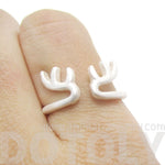 Minimalist Deer Antler Shaped Animal Ring in Silver | DOTOLY | DOTOLY