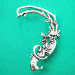 Monkey Chimpanzee Shaped Animal Wrap Ear Cuff in Silver | DOTOLY | DOTOLY