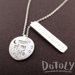Moon of my Life, My Sun and Stars Game of Thrones Quote Charm Necklace in Silver | DOTOLY | DOTOLY