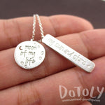 Moon of my Life, My Sun and Stars Game of Thrones Quote Charm Necklace in Silver | DOTOLY | DOTOLY