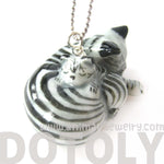 Mother and Baby Kitty Cat Porcelain Ceramic Animal Pendant Necklace | Handmade | DOTOLY