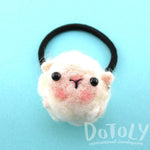 Needle Felted Wool Baby Lamb Sheep Hair Tie | DOTOLY | DOTOLY