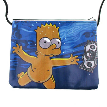 Nirvana Nevermind Bart Simpson Parody Shaped Cross Body Bag | DOTOLY