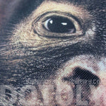 Orangutan Monkey Baby Face Print Hemp Fabric Tote Shopper Bag | DOTOLY | DOTOLY
