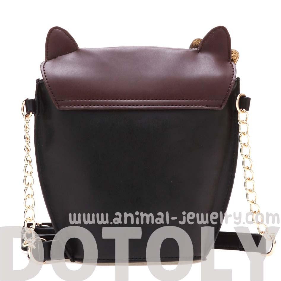 Owl Shaped Animal Themed Cross body Shoulder Bag for Women in Brown | DOTOLY