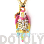 Parrot Bird Animal Pendant Necklace | Limited Edition Animal Jewelry | DOTOLY