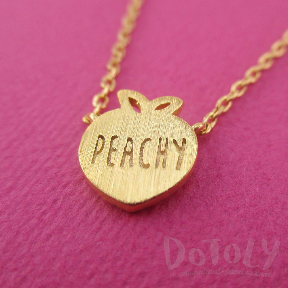 Peach hotsell charm necklace