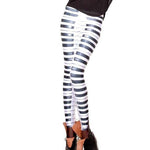 Piano Musical Keys Fashion Statement Digital Print Legging Pants for Women | Wearable Art | DOTOLY