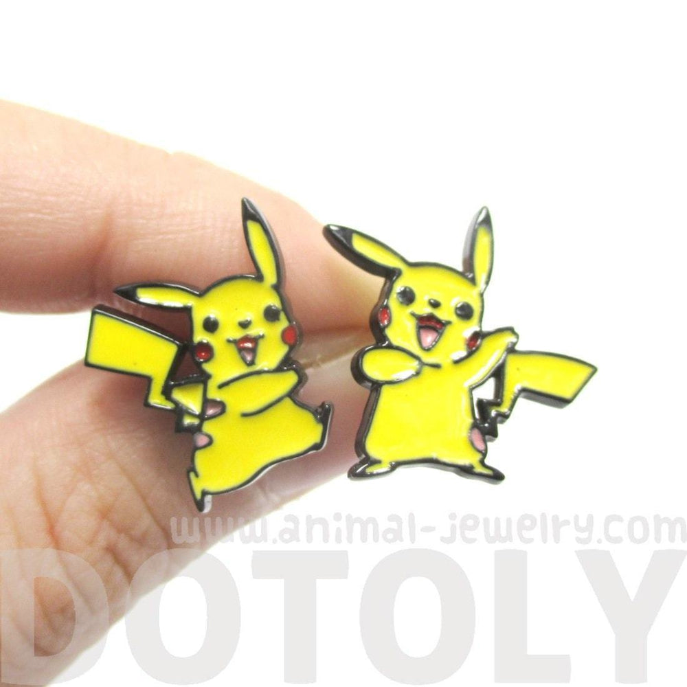 Pikachu Shaped Nintendo Pokémon Themed Stud Earrings | DOTOLY | DOTOLY