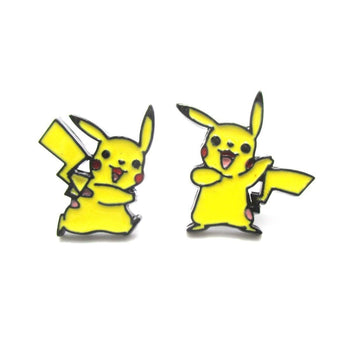 Pikachu Shaped Nintendo Pokémon Themed Stud Earrings | DOTOLY | DOTOLY