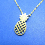 Pineapple Shaped Fruit Charm Necklace in Gold | DOTOLY | DOTOLY