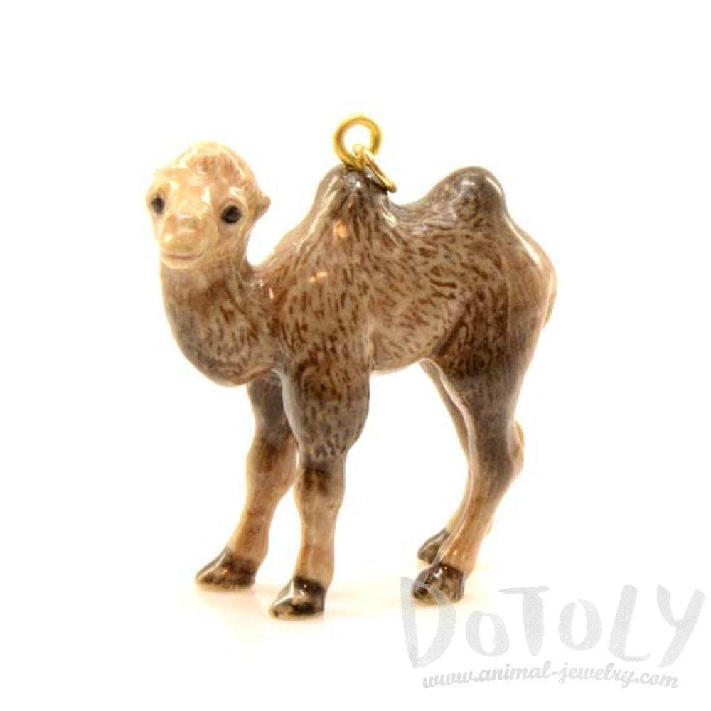 Porcelain Camel Shaped Hand Painted Ceramic Animal Pendant Necklace