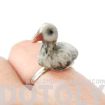 porcelain-ceramic-adorable-duck-bird-animal-adjustable-ring-handmade