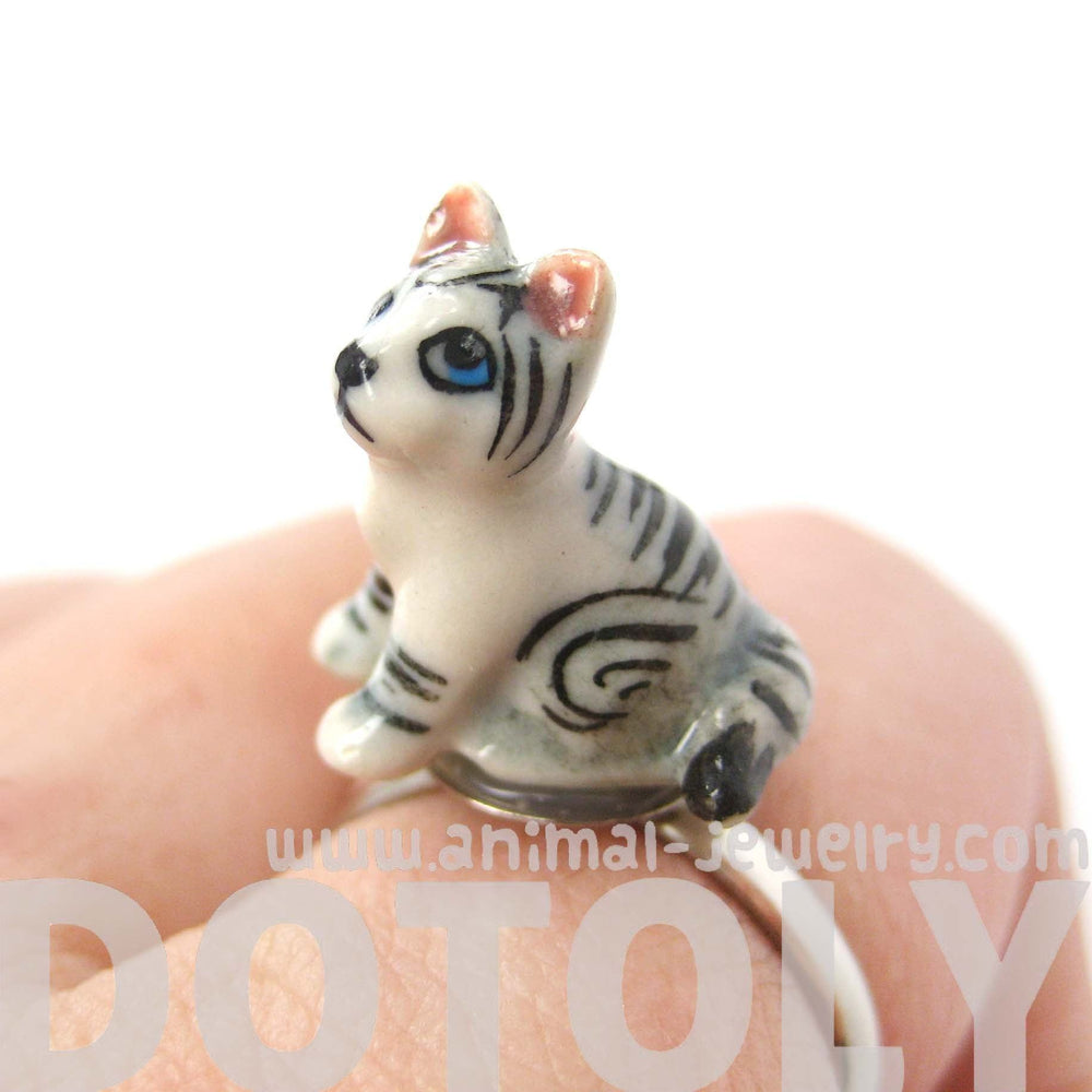 porcelain-ceramic-adorable-kitty-cat-animal-adjustable-ring-handmade