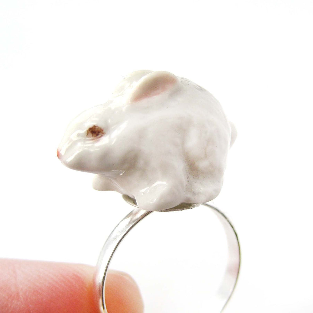 porcelain-ceramic-adorable-white-bunny-rabbit-animal-adjustable-ring-handmade