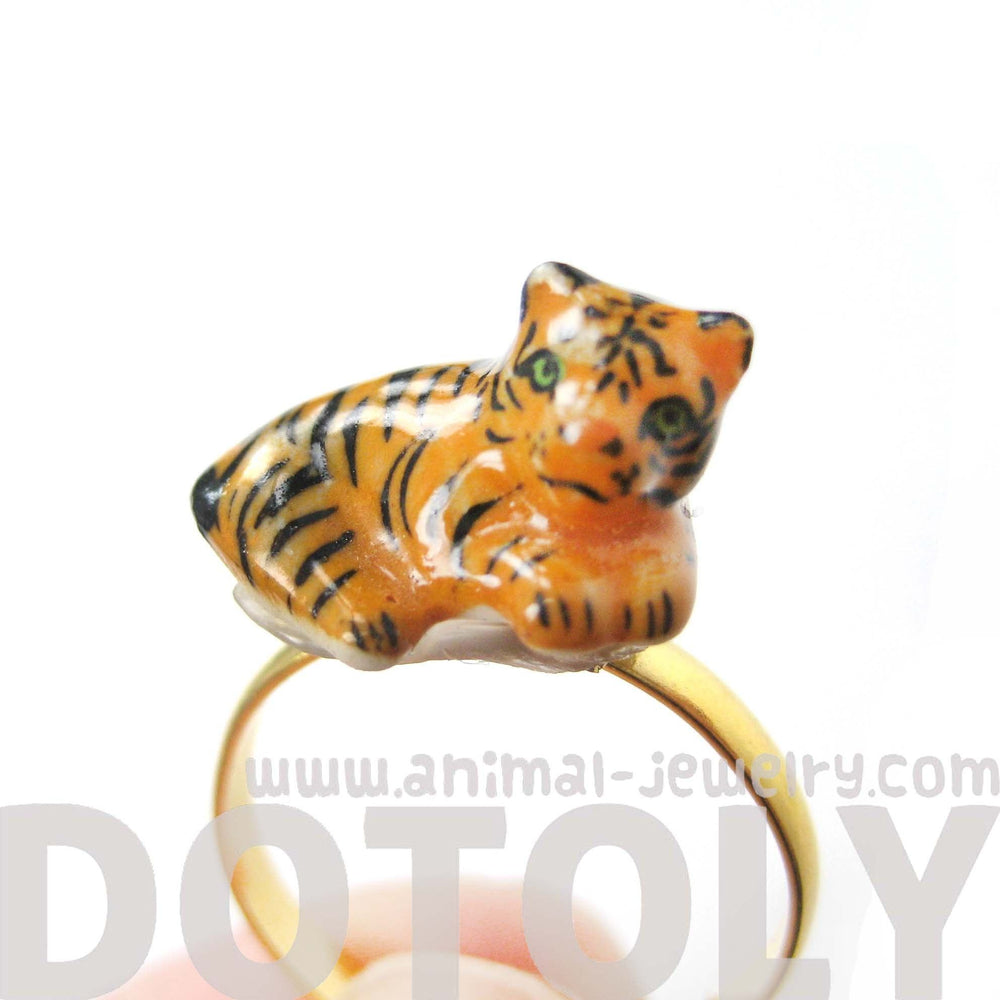 porcelain-ceramic-baby-tiger-animal-shaped-adjustable-ring-handmade