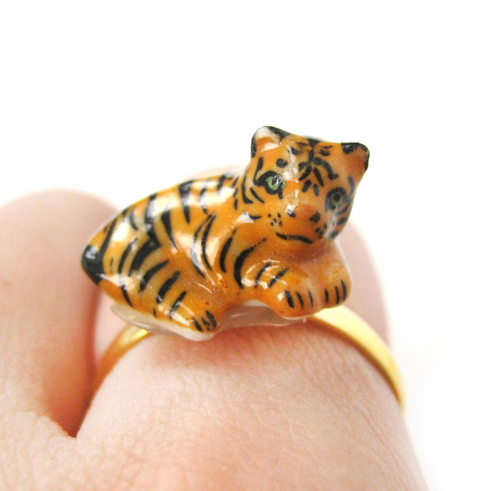 Real 14K Yellow Gold Tiger Ring XXL Heavy Mens Gold Tiger Head Ring Size 5  - 15 - Jahda Jewelry Company Custom Gold Rings, Necklaces, Bracelets &  Earrings - Sacramento, California
