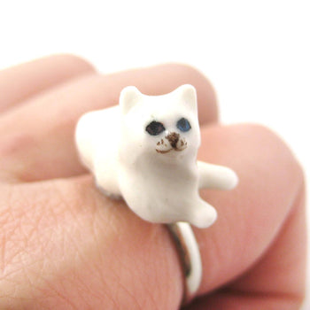 porcelain-ceramic-multi-colored-odd-eyed-kitty-cat-animal-adjustable-ring-handmade