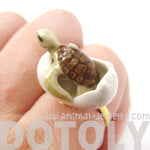 porcelain-ceramic-sea-turtle-hatching-from-egg-shaped-adjustable-ring-handmade