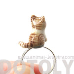 porcelain-ceramic-tan-and-white-striped-kitty-cat-animal-adjustable-ring-handmade