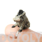 porcelain-ceramic-warthog-wild-boar-shaped-animal-adjustable-ring-handmade