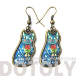 pretty-kitty-cat-animal-dangle-earrings-in-blue-enamel-with-floral-detail-dotoly