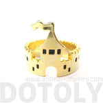 Princess Castle Shaped Ring in Gold | DOTOLY | DOTOLY