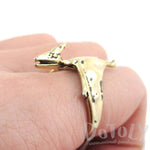 3D Pterodactyl Dinosaur Shaped Animal Ring in Brass – DOTOLY